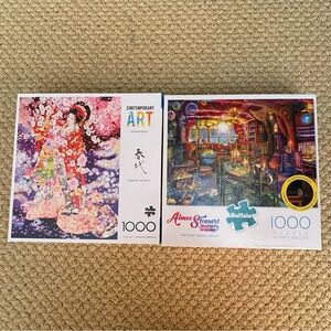 Buffalo 1000 Piece Puzzle Set- “Hanafubuki” and “The Pirate Captain’s Dream”